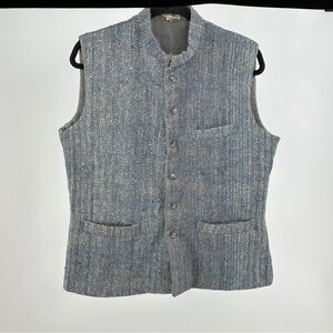 Men's‎ Gray Herringbone Vest